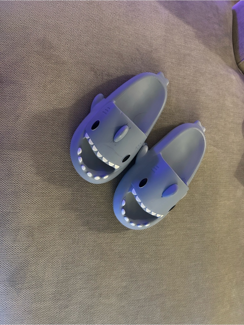Shark Slip-On Sandals in Blue